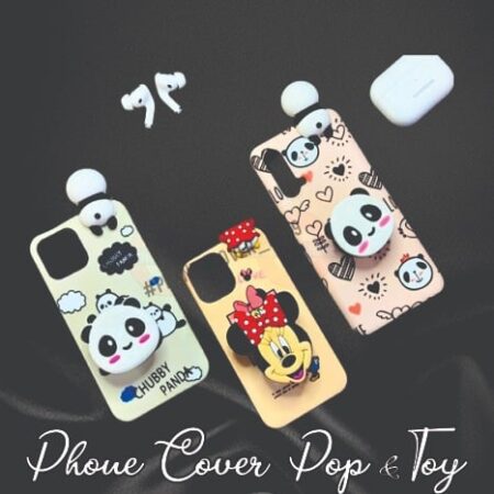 Phone cover with pop and Toy